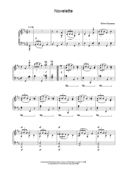 page one of Novelette (Piano Solo)