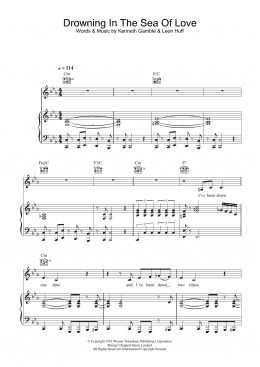 page one of Drowning In The Sea Of Love (Piano, Vocal & Guitar Chords)