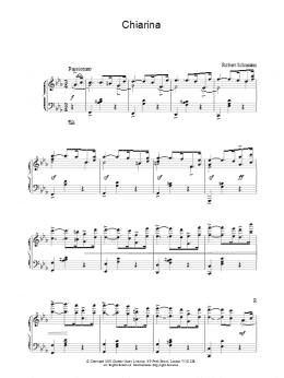 page one of Chiarina (Piano Solo)