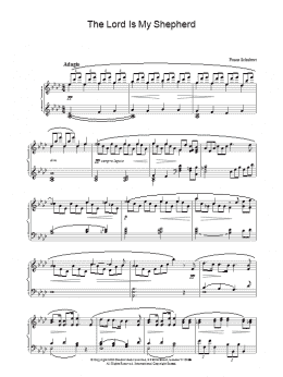 page one of The Lord Is My Shepherd (Piano Solo)