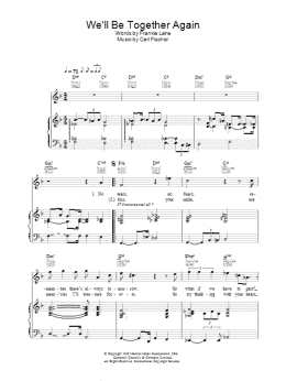 page one of We'll Be Together Again (Piano, Vocal & Guitar Chords)