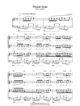 page one of Flower Duet (Piano, Vocal & Guitar Chords (Right-Hand Melody))