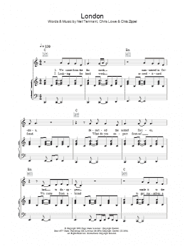 page one of London (Piano, Vocal & Guitar Chords)