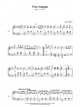 page one of First Waltzes (Piano Solo)