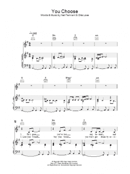 page one of You Choose (Piano, Vocal & Guitar Chords)