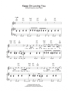 page one of Keep On Loving You (Piano, Vocal & Guitar Chords)