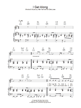 page one of I Get Along (Piano, Vocal & Guitar Chords)