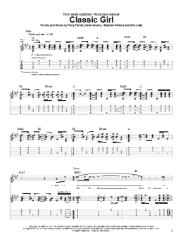 page one of Classic Girl (Guitar Tab)