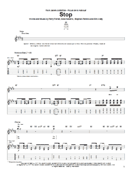 page one of Stop (Guitar Tab)