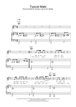page one of Typical Male (Piano, Vocal & Guitar Chords)