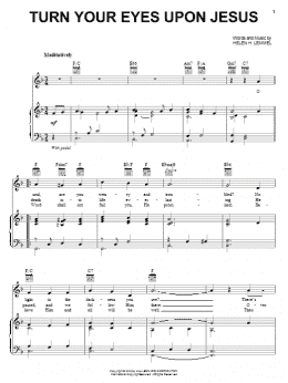 page one of Turn Your Eyes Upon Jesus (Piano, Vocal & Guitar Chords (Right-Hand Melody))