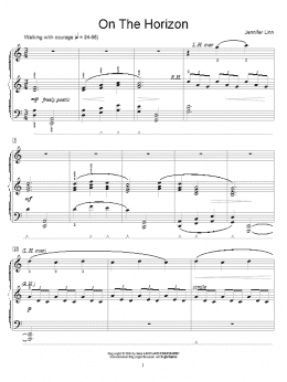 page one of On The Horizon (Educational Piano)