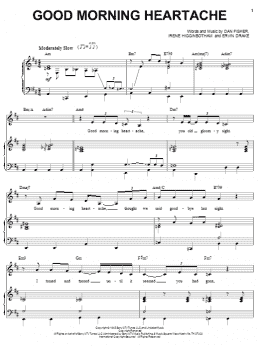 page one of Good Morning Heartache (Piano & Vocal)