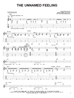 page one of The Unnamed Feeling (Easy Guitar Tab)