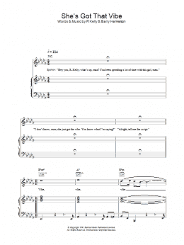 page one of She's Got That Vibe (Piano, Vocal & Guitar Chords)