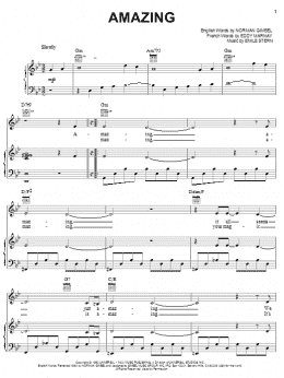 page one of Amazing (Piano, Vocal & Guitar Chords (Right-Hand Melody))