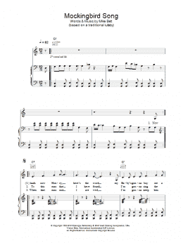 page one of Mockingbird Song (Piano, Vocal & Guitar Chords)
