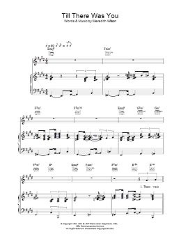 page one of Till There Was You (Piano, Vocal & Guitar Chords)
