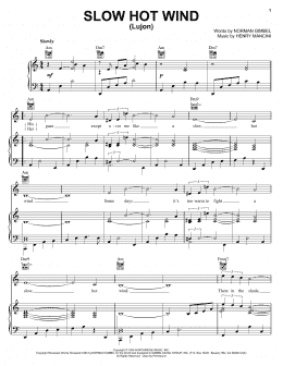 page one of Slow Hot Wind (Lujon) (Piano, Vocal & Guitar Chords (Right-Hand Melody))