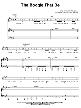 page one of The Boogie That Be (Piano, Vocal & Guitar Chords (Right-Hand Melody))