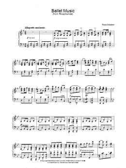 page one of Ballet Music (Piano Solo)