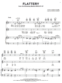 page one of Flattery (Piano, Vocal & Guitar Chords (Right-Hand Melody))
