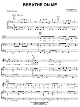 page one of Breathe On Me (Piano, Vocal & Guitar Chords (Right-Hand Melody))