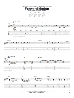page one of Forward Motion (Guitar Tab)