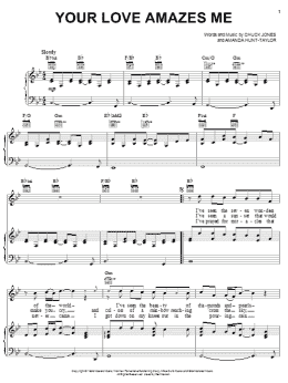 page one of Your Love Amazes Me (Piano, Vocal & Guitar Chords (Right-Hand Melody))