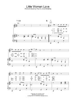 page one of Little Woman Love (Piano, Vocal & Guitar Chords)