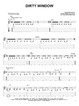 page one of Dirty Window (Easy Guitar Tab)