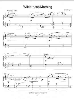 page one of Wilderness Morning (Educational Piano)