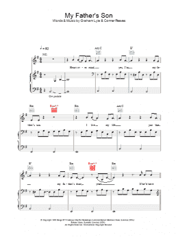 page one of My Father's Son (Piano, Vocal & Guitar Chords)