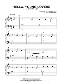 page one of Hello, Young Lovers (Beginning Piano Solo)