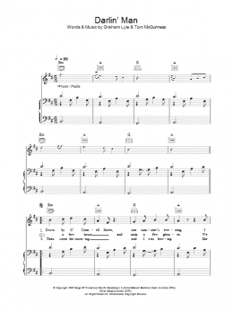 page one of Darlin' Man (Piano, Vocal & Guitar Chords)