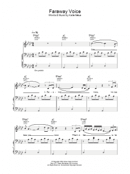 page one of Faraway Voice (Piano, Vocal & Guitar Chords)