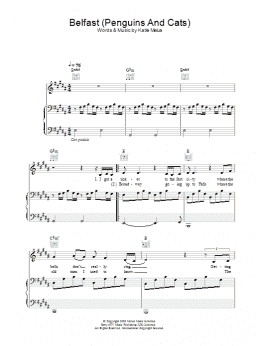 page one of Belfast (Penguins And Cats) (Piano, Vocal & Guitar Chords)