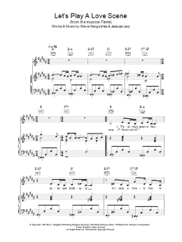page one of Let's Play A Love Scene (Piano, Vocal & Guitar Chords)