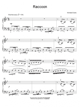 page one of Raccoon (Educational Piano)