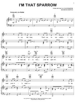 page one of I'm That Sparrow (Piano, Vocal & Guitar Chords (Right-Hand Melody))