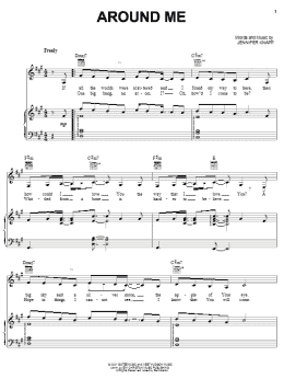 page one of Around Me (Piano, Vocal & Guitar Chords (Right-Hand Melody))