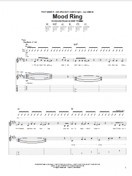 page one of Mood Ring (Guitar Tab)