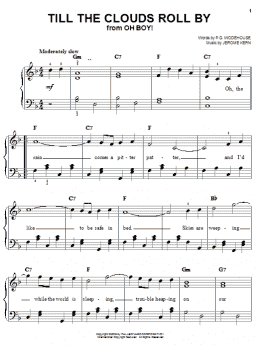page one of Till The Clouds Roll By (Easy Piano)