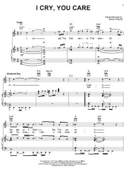 page one of I Cry, You Care (Piano, Vocal & Guitar Chords (Right-Hand Melody))