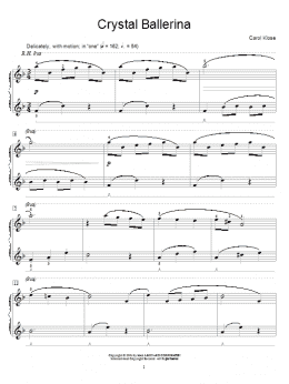 page one of Crystal Ballerina (Educational Piano)