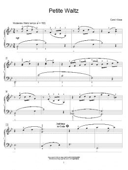 page one of Petite Waltz (Educational Piano)