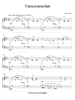 page one of Translyvania Ball (Educational Piano)