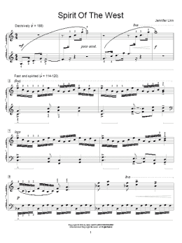 page one of Spirit Of The West (Educational Piano)