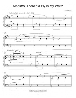 page one of Maestro, There's A Fly In My Waltz (Educational Piano)