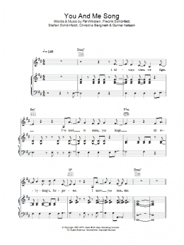 page one of You And Me Song (Piano, Vocal & Guitar Chords)